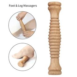 Fuß massage entlasten Stress Holz Fuß massage rolle für Planta rfasziitis Linderung Tiefen gewebe Massage Werkzeug Stress abbau