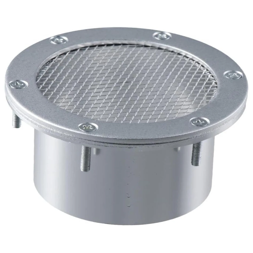 

10cm Silver Bumper Vent Inlet Air Duct Car Turbo Air Intake Filter Universal Car Metal Racing Air Duct Grille Durable Bumper