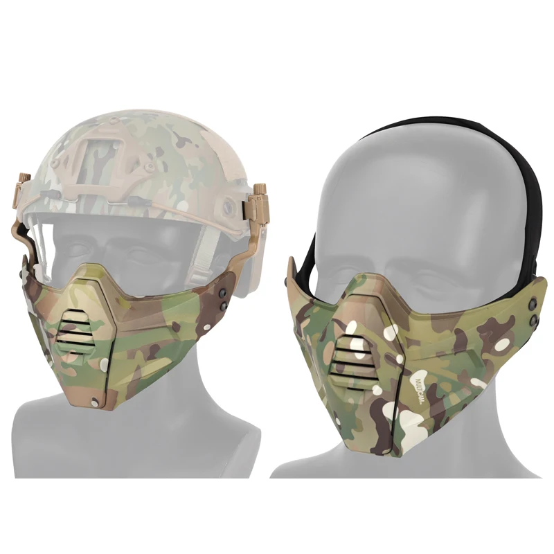 Máscara táctica Airsoft media cara Protección CS - imagen 2