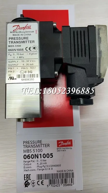 

Danfoss Danfoss MBS5100 Pressure Transmitter 060N1005/1034/1037/1039 Authentic