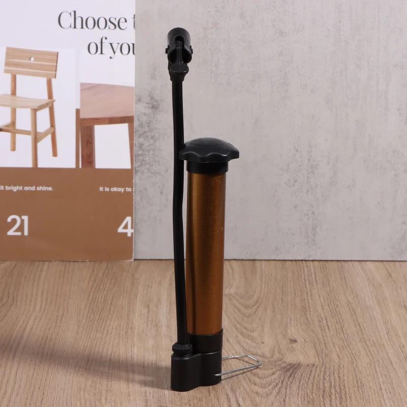 Mini bomba de aire Manual portátil para bicicleta, inflador de neumáticos de bicicleta, válvula Schrader, inflador de baloncesto, voleibol y fútbol, 80 PSI