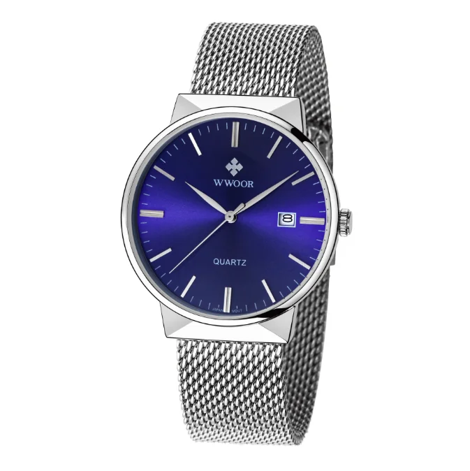 Hot selling 2024 new men's mesh strap fashionable business men's quartz watch