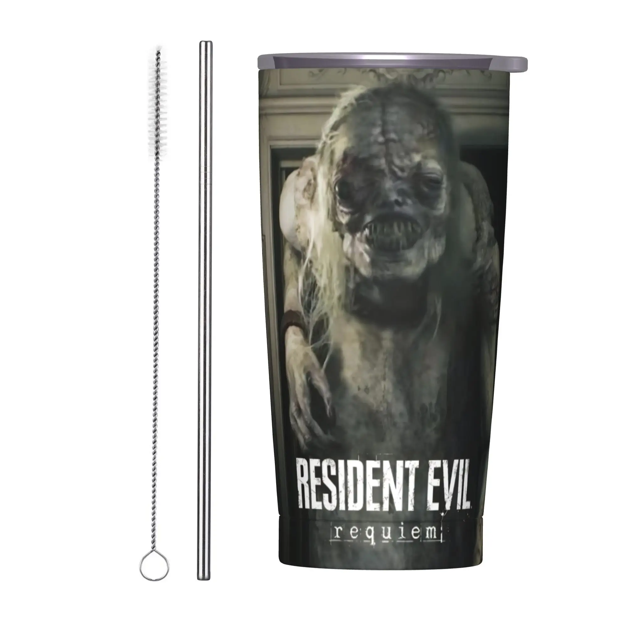 Residents Evils 9  Tumbler Vacuum Insulated Games Thermal Cup Stainless Steel Double Wall Mug Spill Proof 20oz