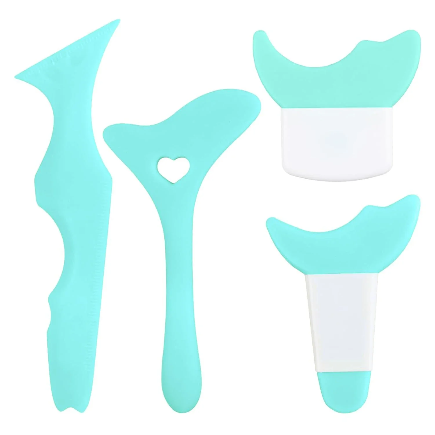 4 個セット多機能アイメイクアシスタントコンビネーションシリカゲルペイントアイライナーまつげ美容ツール