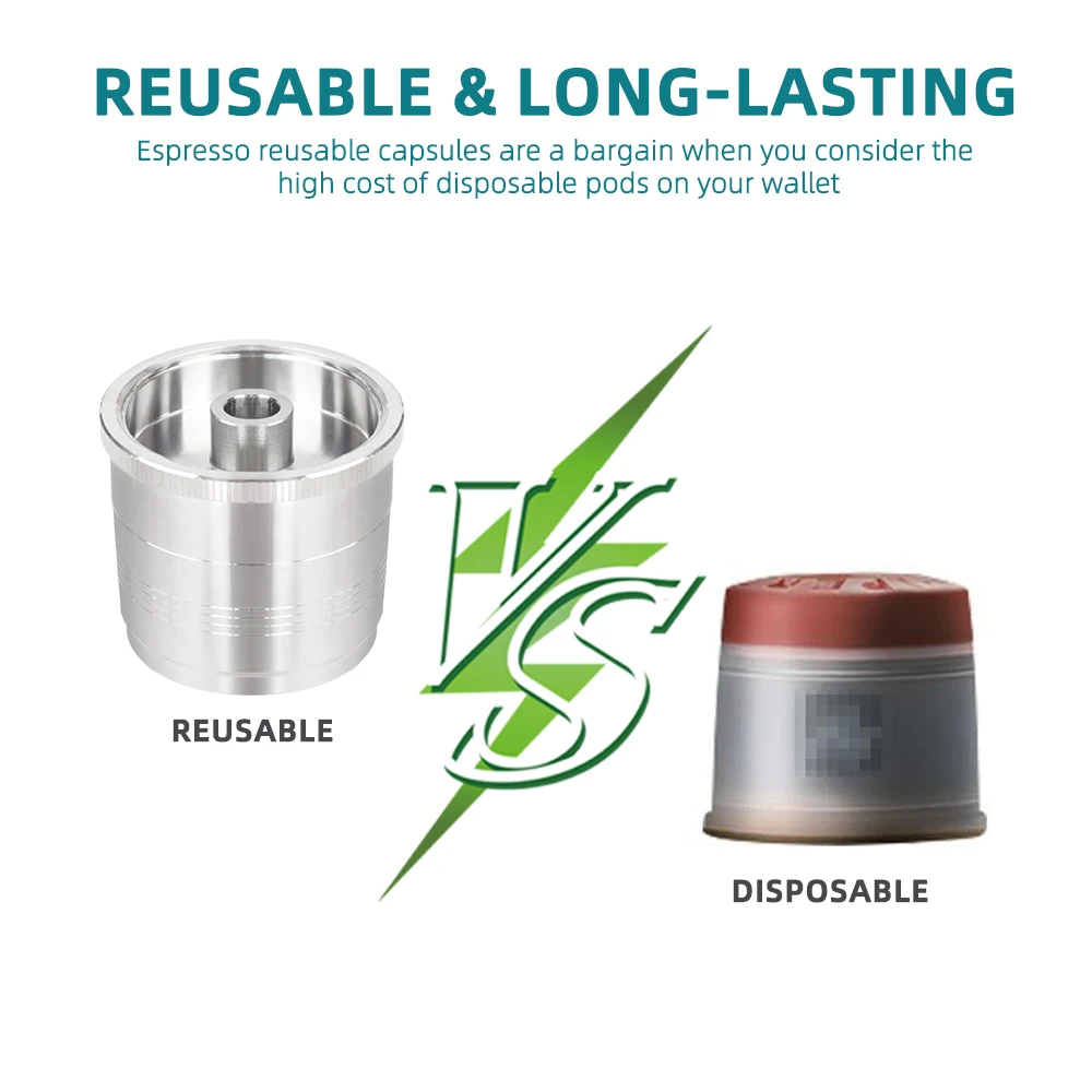 Stainless Steel Refillable Capsule  Compatible With illy X7/illy Y3/illy Y5 Makers Coffee Filters Reusable Pods view 5