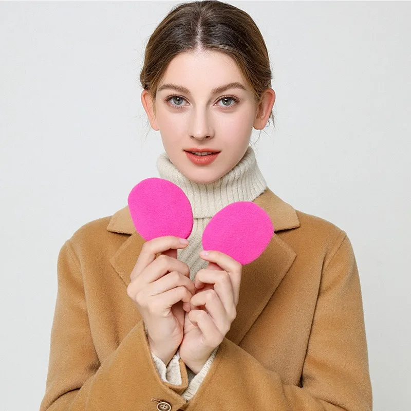 سميكة الصوف الفرقة تدفئة الأذن الرجال النساء الاطفال الشتاء يندبروف مقاوم للماء ضبط مريح داخلي في الهواء الطلق حماية الأذن Earlaps #4