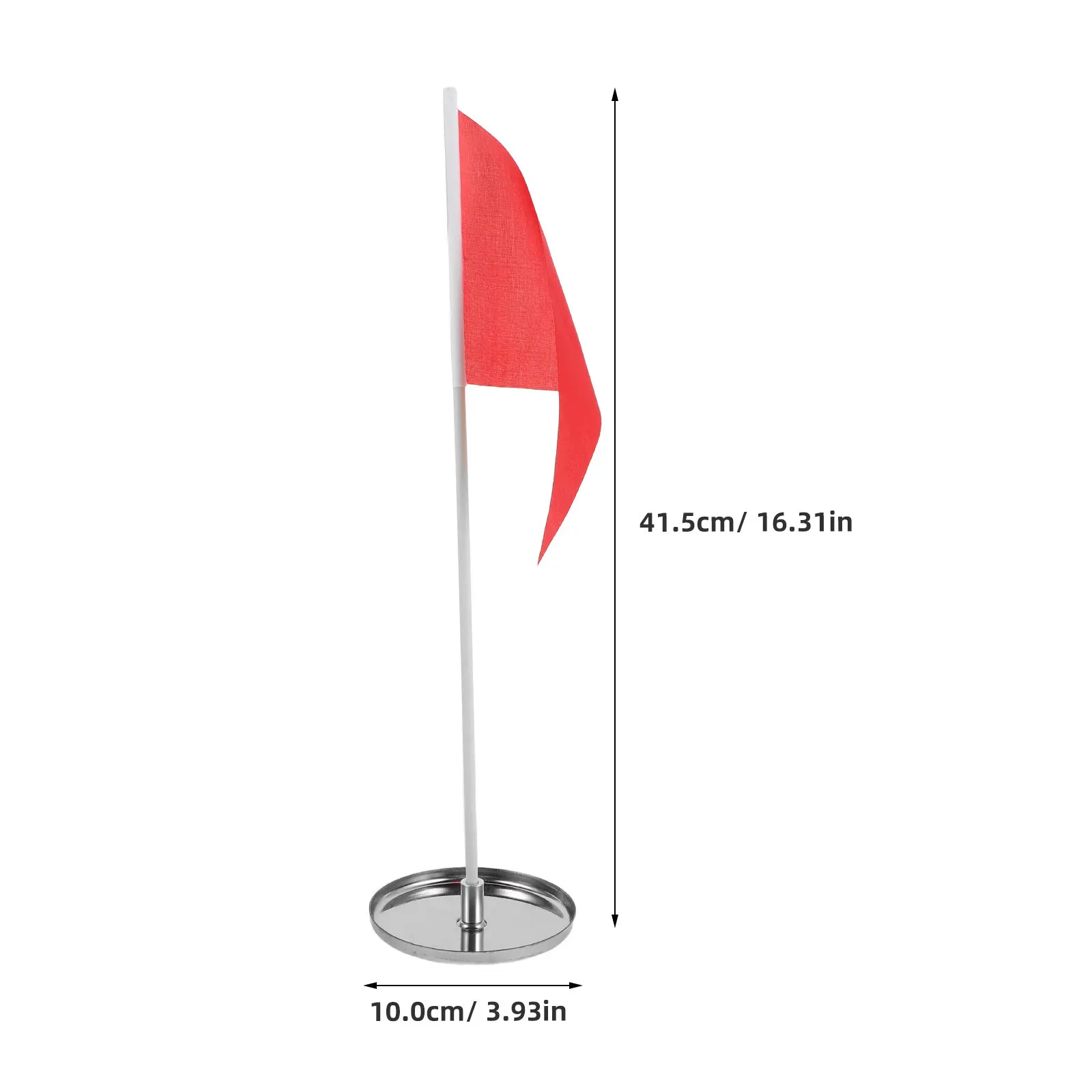 Golf Hole Cup and Flag Set 2 Sets Stainless Steel Portable Putting Green Flagstick Bright Visual Guide