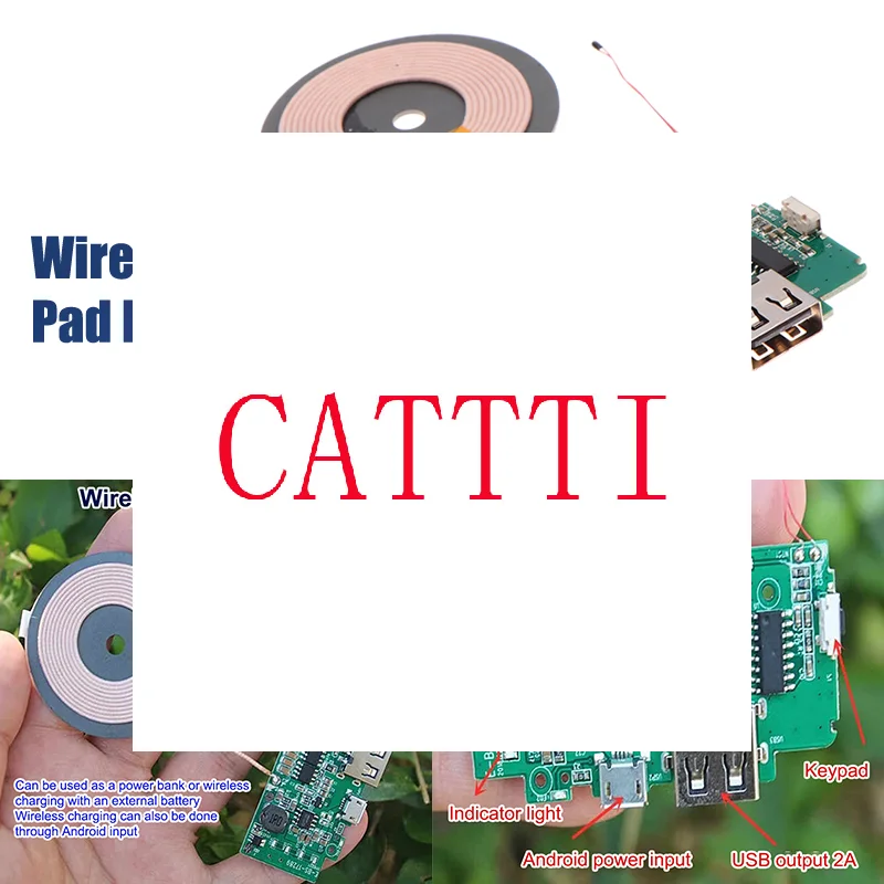Mobile Phone Wireless Charger Transmitter Module Transmitter Circuit Coil Charger Board Power Bank DIY Accessories