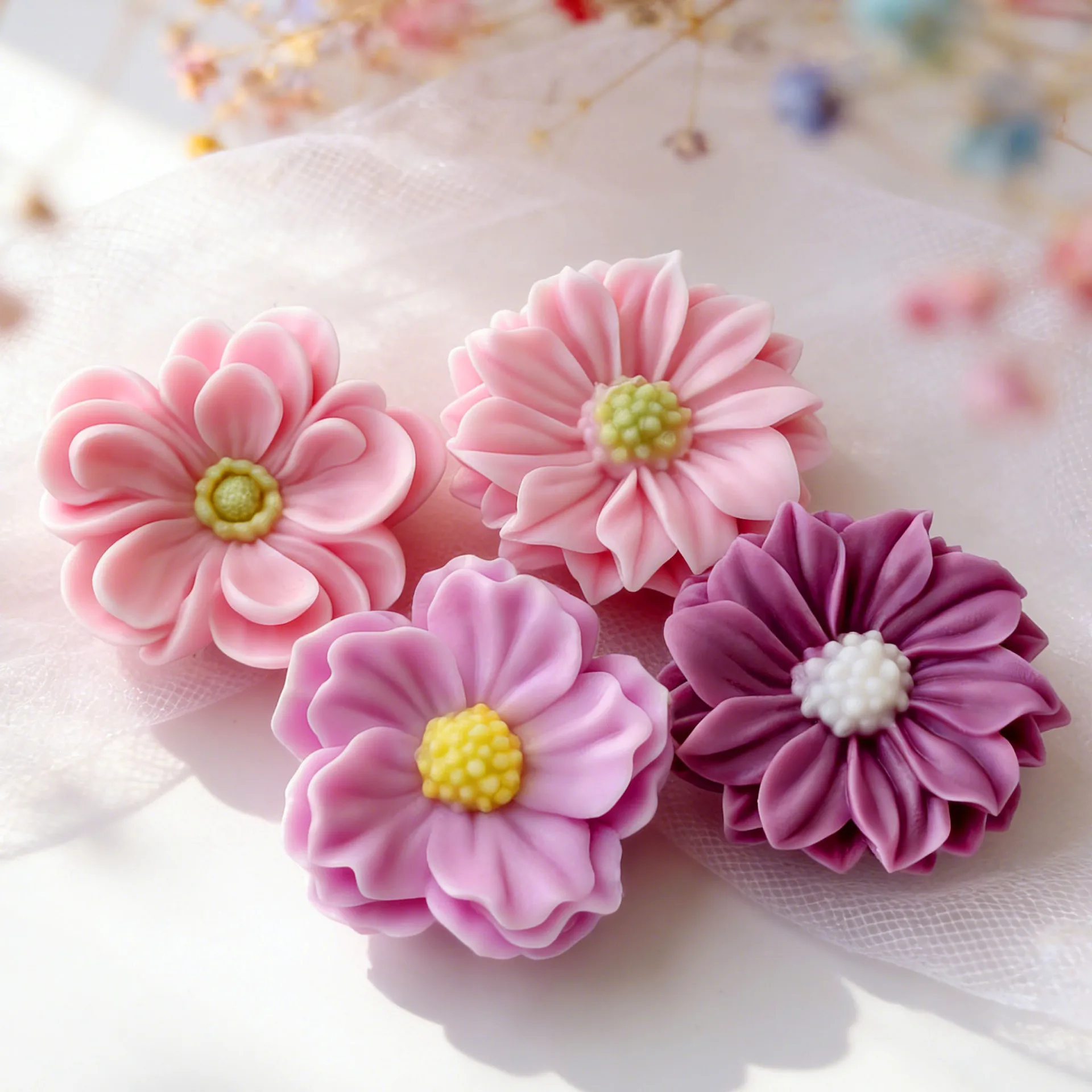 

Силиконовая форма 3D «Цветы и листья» для эпоксидной смолы, воска, мастики, гипса, поделок, декора дома, подарков