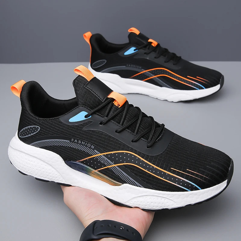 Men's casual tennis shoes in summer breathable lightweight sports shoes fashion soft-soled comfortable running shoes test shoes