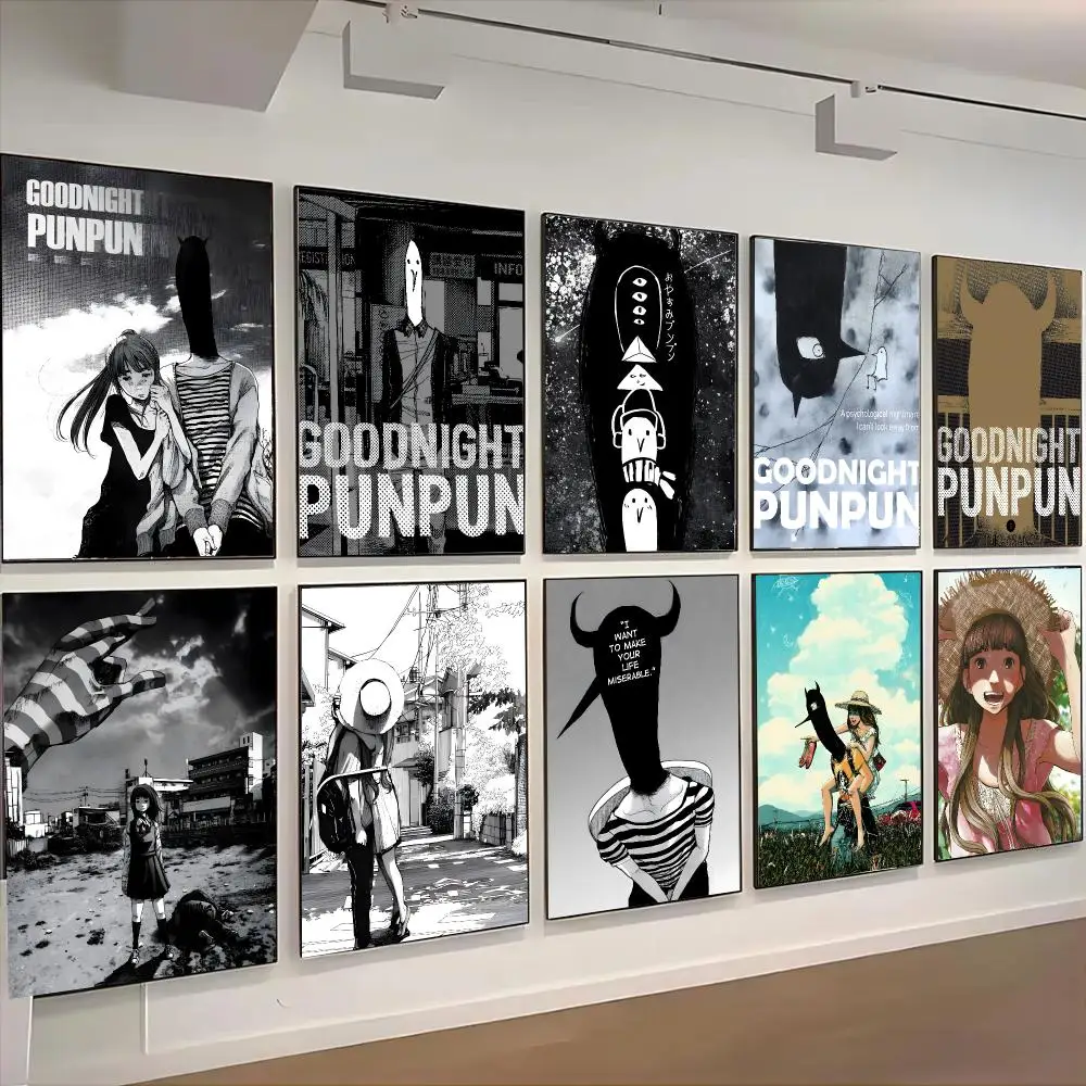 Goodnight Punpun Anime Drama Poster Living Room Bedroom Party Bar Decor Moisture-proof Art Wall Painting