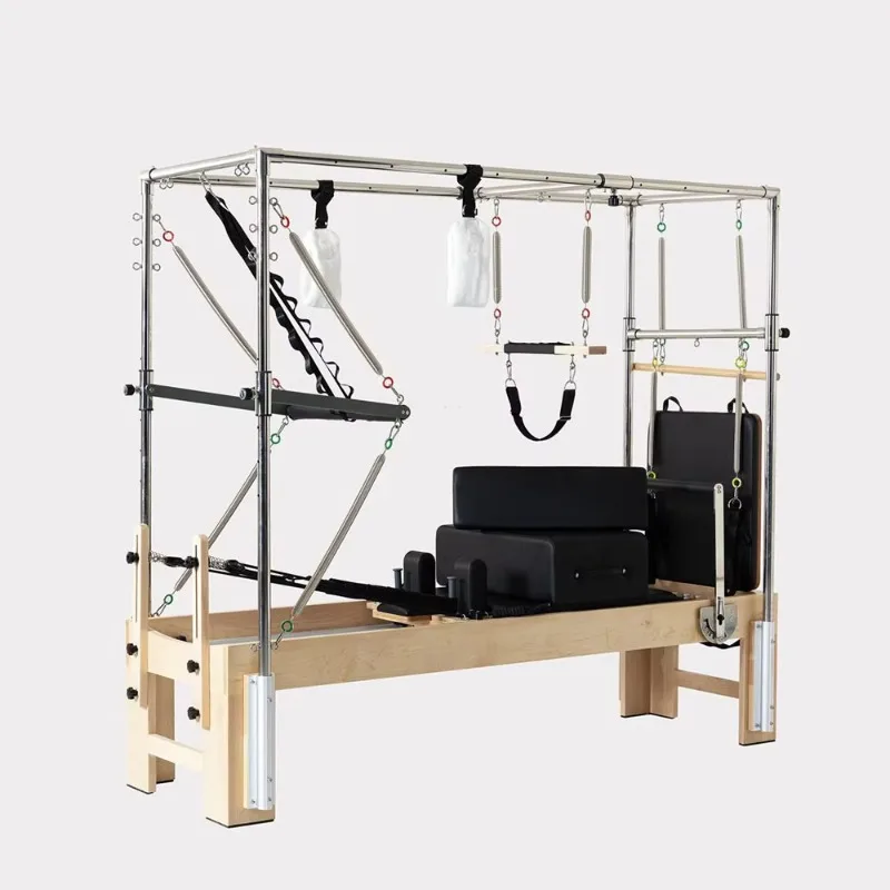 

YTYIN Maple Wooden Three-in-One Pilates Reformer Machine And Bed For Studio Use Body Coordination Features