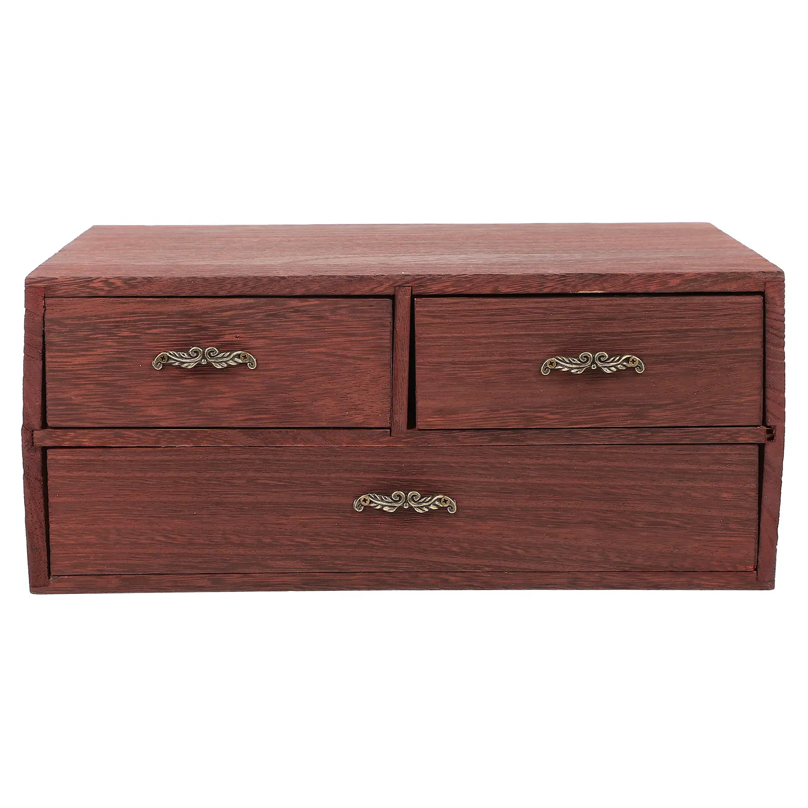 

Wooden Storage Box Jewelry ganizer Retro Simple Desktop Adornment Multi Purpose Ring Case Holder Necklace Earrings Pendant