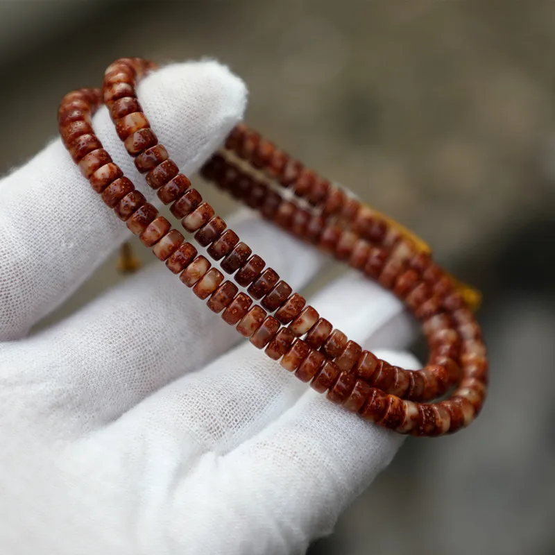 6*3 Red-Shaped Beads, Straight-Cut, Jade-Like, And Moon Bodhi Bracelet, Size, Women