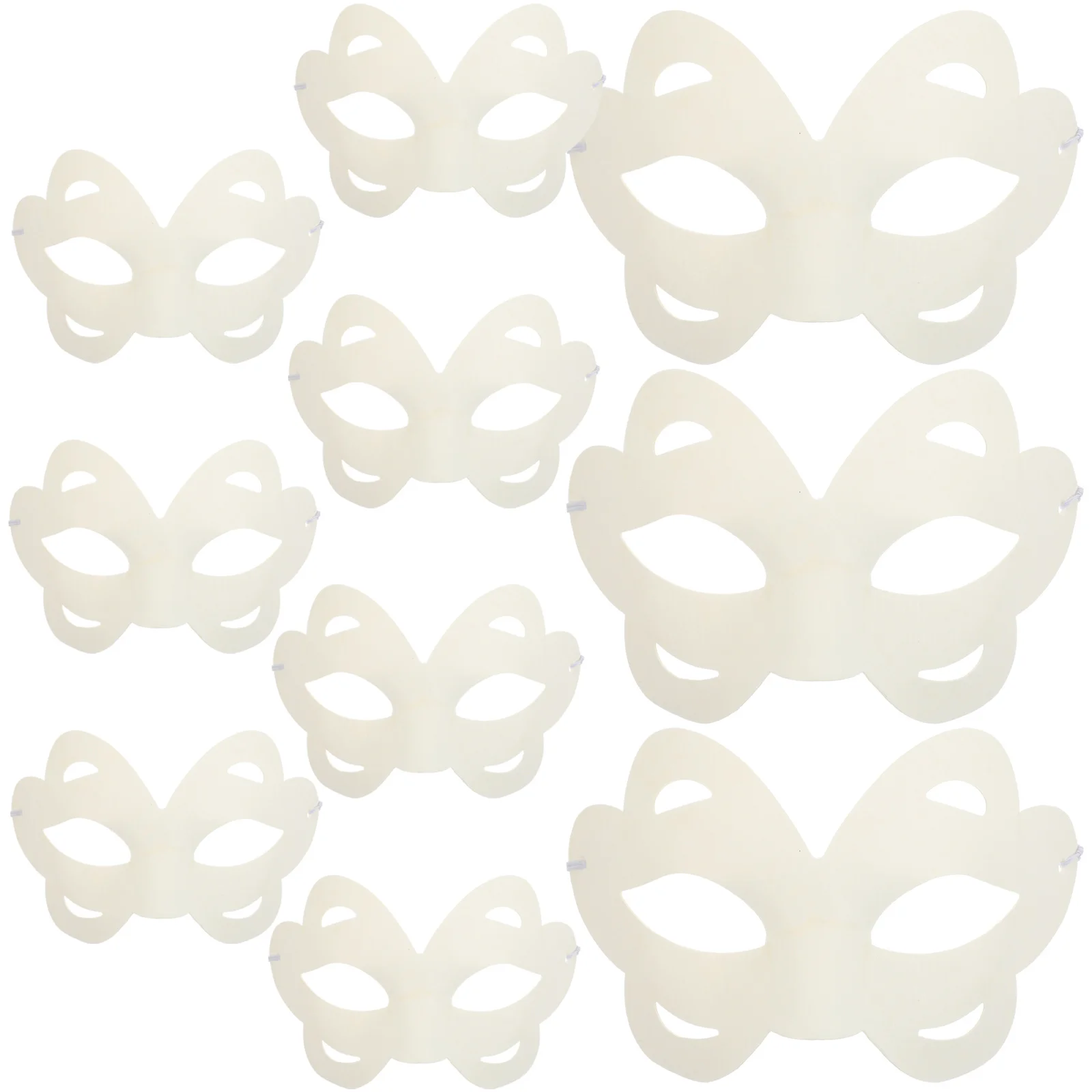 10 pezzi maschere fai da te vuote maschere di carta in maschera per la festa di Halloween cosplay bambini adulti decorazione artigianale maschera per feste