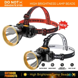 Multifunction Headlamp 2000LM Super Bright Torch Light T55 LED Headlight Waterproof Outdoor Camping Mobile Power Bank Flashing