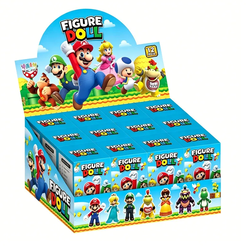 

Mario Doll Super Mario Brothers Handmade Decoration Blind Box Princess Model Children's Small Toy Gift