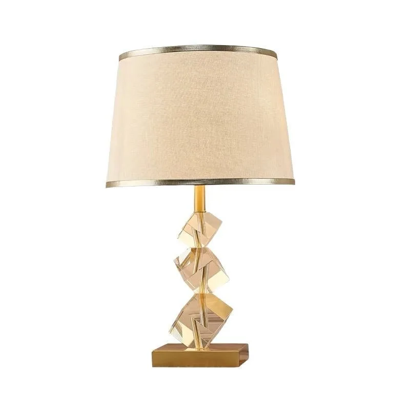 Crystal Fabric Desk Lamp Hotel B & B Bedroom Bedside Lamp