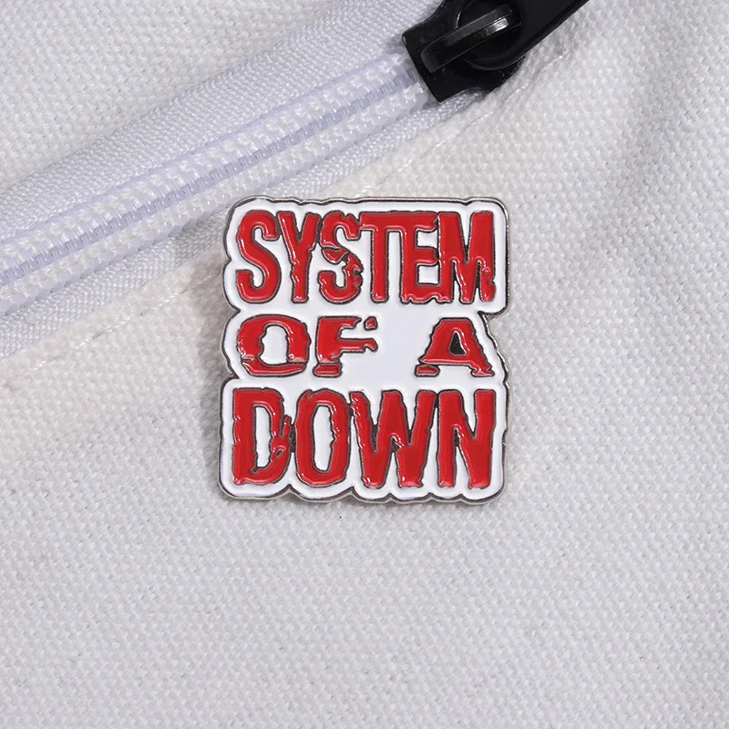 System Of A Down Rock Band Enamel Pin Lapel Brooch Punk Metal Music Badge Backpack Jewelry Gift view 5