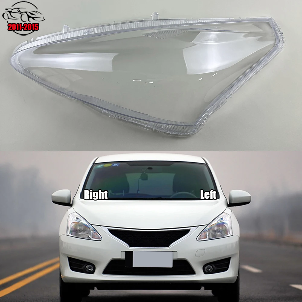 

For Nissan Tiida 2011 2012 2013 2014 2015 Car Accessories Headlamp Shell Headlight Lens Cover Transparent Lampshade Plexiglass