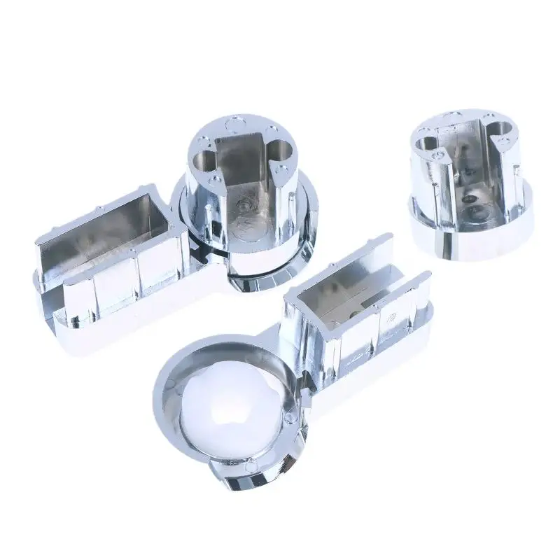Bath Hinge Brackets For 6mm Glass Stability For Shower Screens Robust ABS Material With Chrome Designed