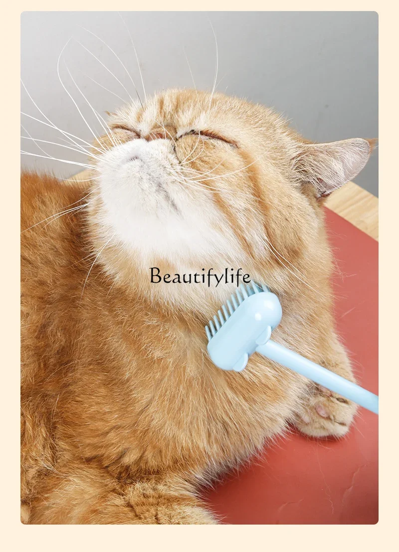 

расческа для кошек Cat Petting Comb Scratch an Itch Rub Hair Massage Tool Cat Petting Rake