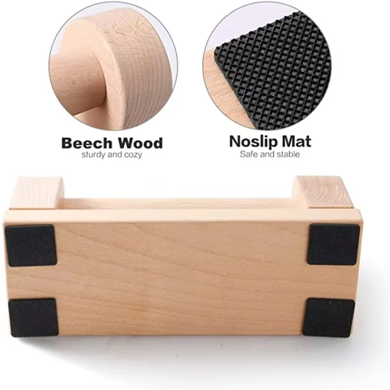 

Wood Push-up Stand, Push-up Bars Non-Slip Base Exercise Home Workout Equipment
