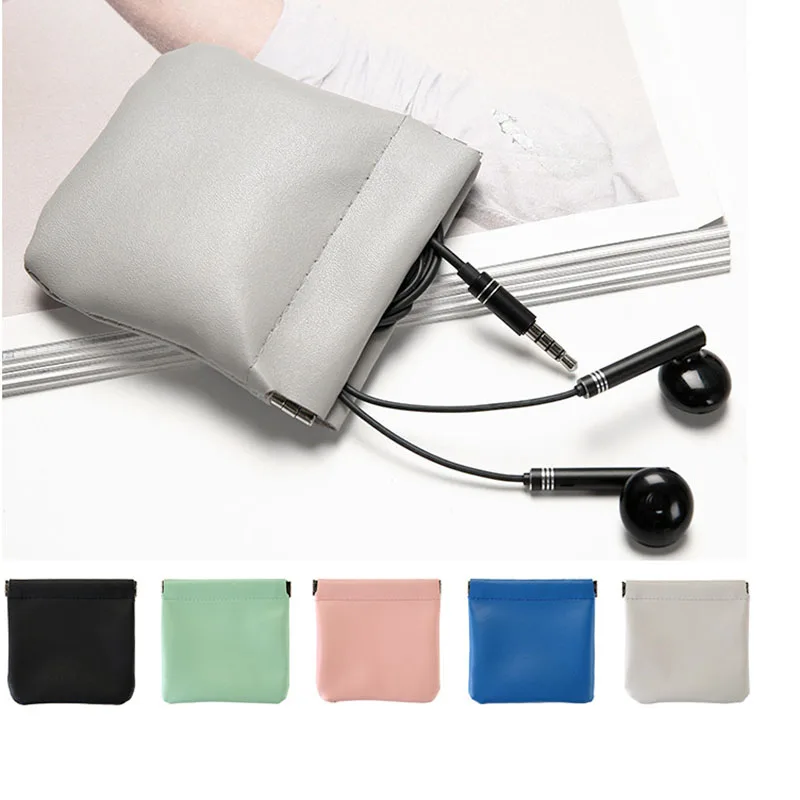 PU Leather Coin Money Change Purse Men Women Mini Coin Purse Card Holder Money Bag Small Coin Storage Wallet Purse