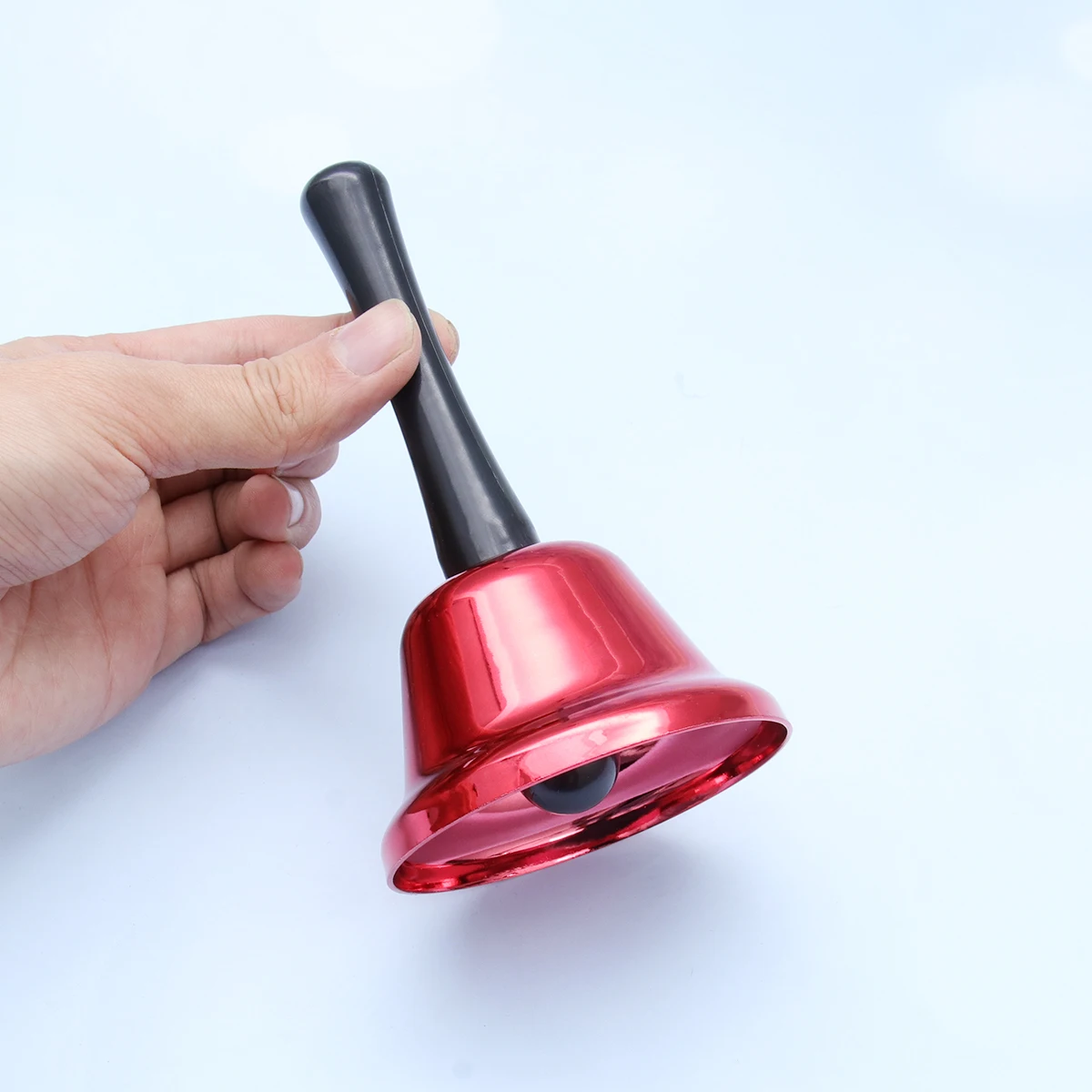

1Pc Portable Iron Handbell Toy Ergonomic Handle Design For School Home Hotel Christmas Party Durable Metal Bell Musical Toys
