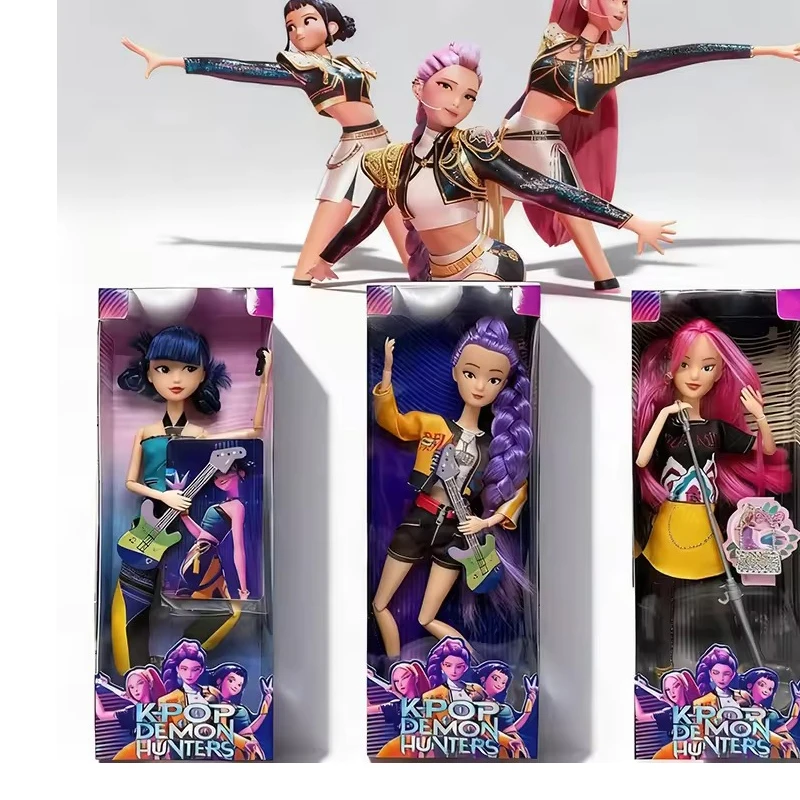 

2026anime k pop demon hunters group of witch hunters high appearance glue doll girl heart decorative doll holiday gifts