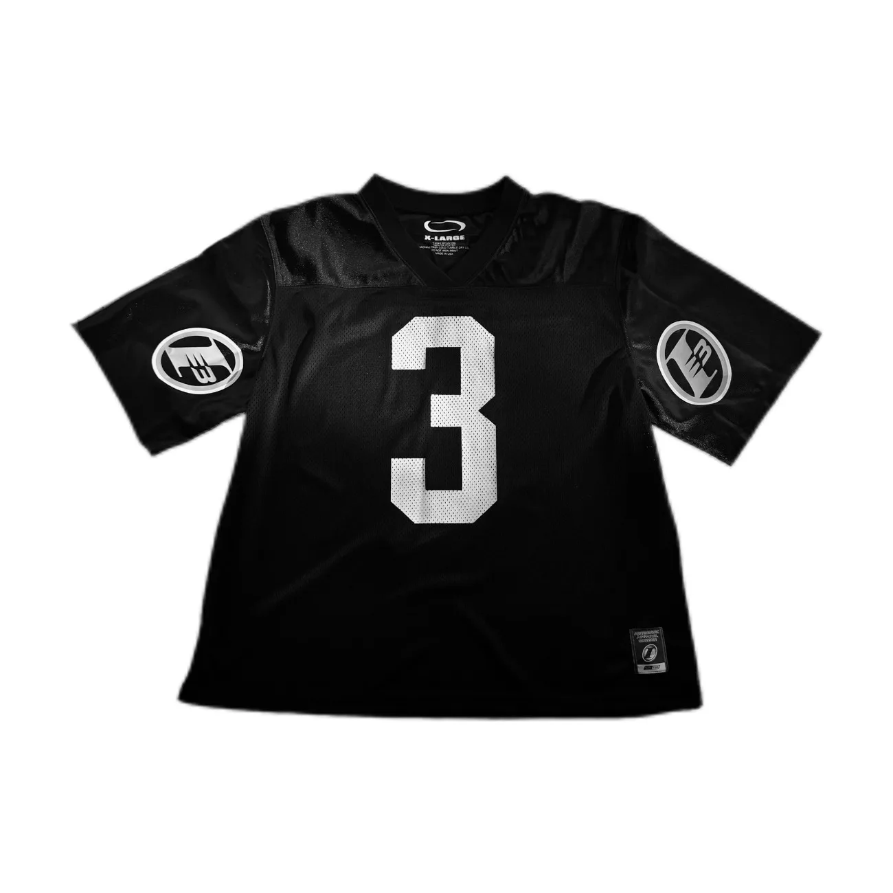 

Opium Playboi Carti YVL Hollow Mesh Rugby Suit Alphabet Short Sleeve T-Shirt
