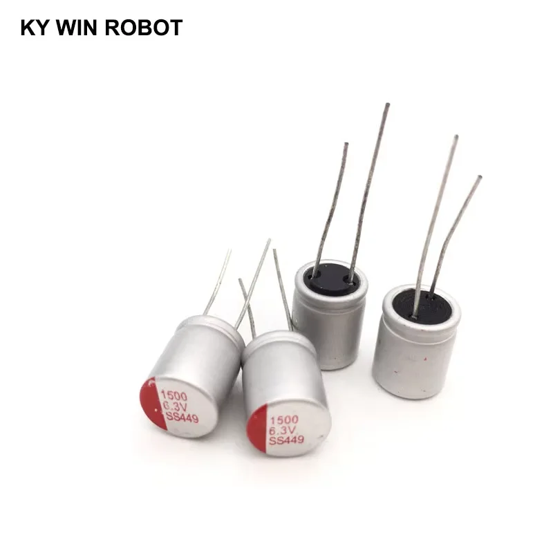 

6.3V1500UF 10*13 DIP Solid Electrolytic Capacitor 1500UF 6.3V 10X13mm Solid Sate Capacitor High Quality