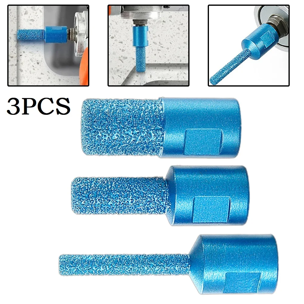 6/10/15mm Milling Cutter Drilling Grinding Edges Enlarge Shape Finger Bit For Angle Grinder For Ceramic Tile Granite Brand New