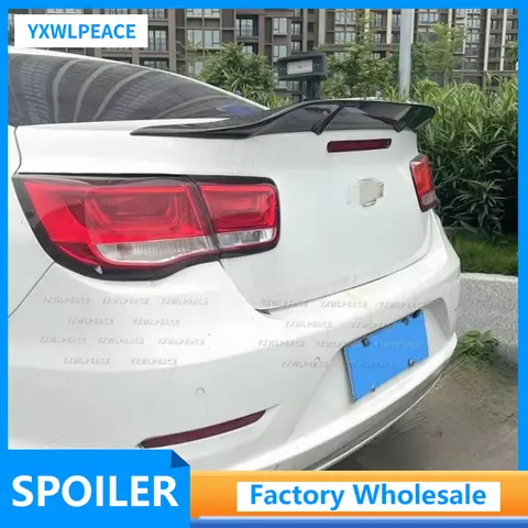 Chevrolet Malibu 2012 2013 2014 2015 2016 2017 2018 스포일러 R 스타일 리얼 카본 Fibrer/FRP 자동차 뒷 트렁크 리드 윙 스포일러