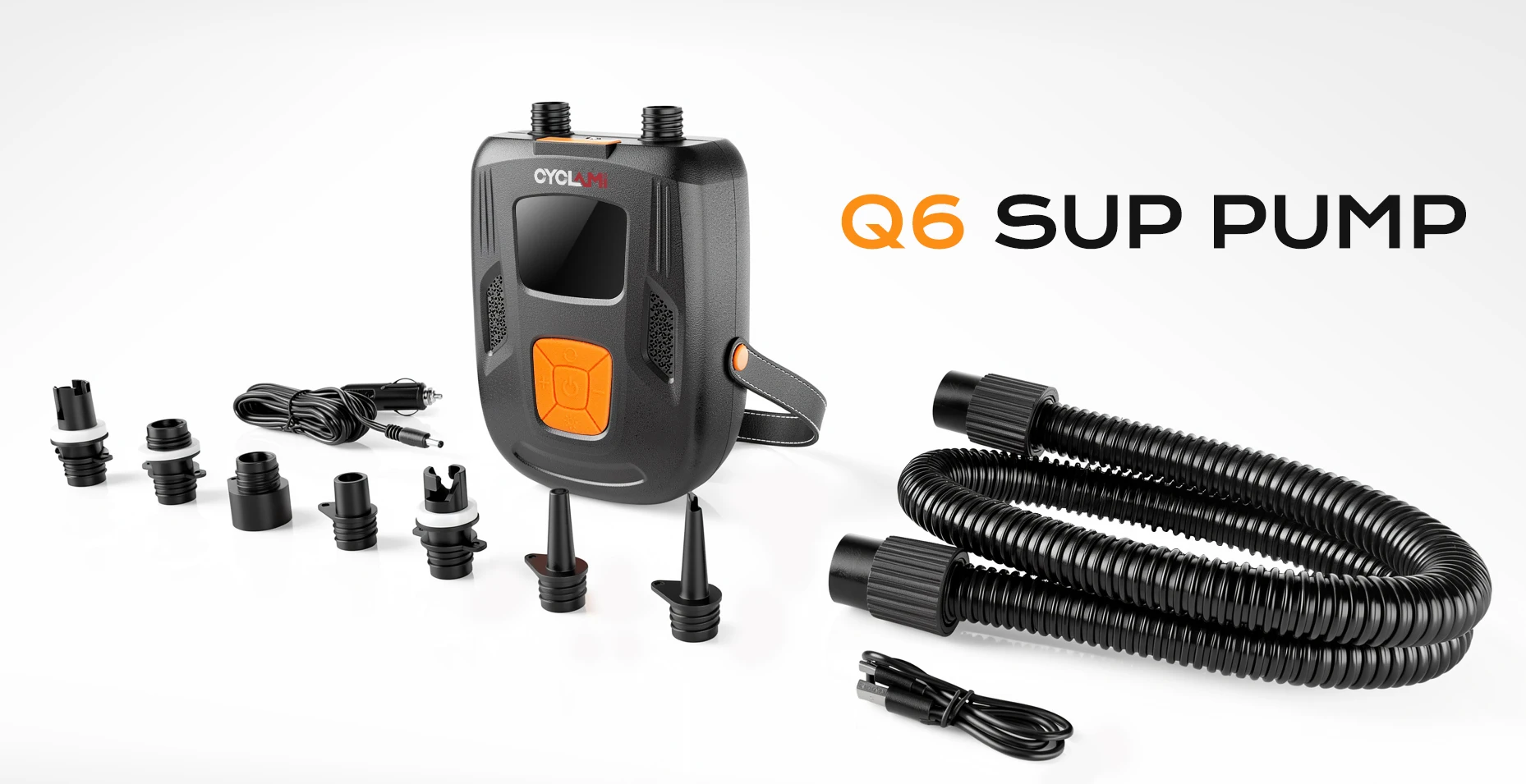 2026 NEU 12000mAh 20PSI Wiederaufladbare Luftpumpe für Aufblasbare Zelte SUP PVC-Boote Kajak-Zubehör für Surfen Kitesurfen Matratzen – Detail 1
