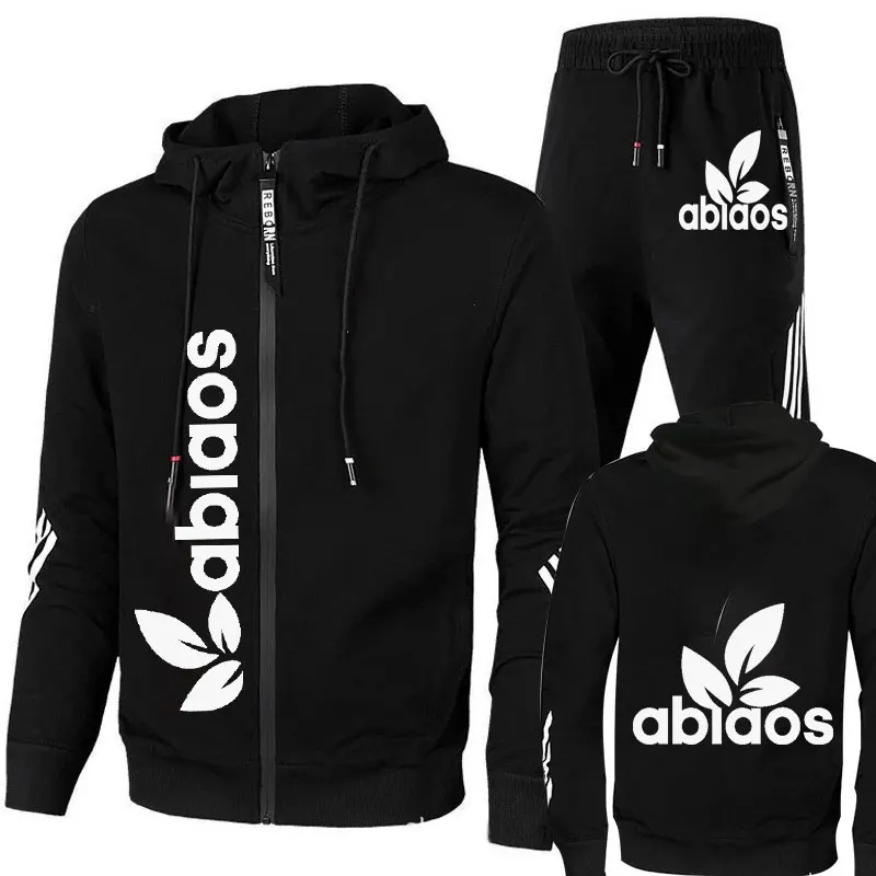 Fato de treino de manga comprida masculino, Moletom, Moletom e Moletom, Alta Qualidade, Casual, Esportivo, Fato de Corrida, Ginásio, Exterior, S-3XL