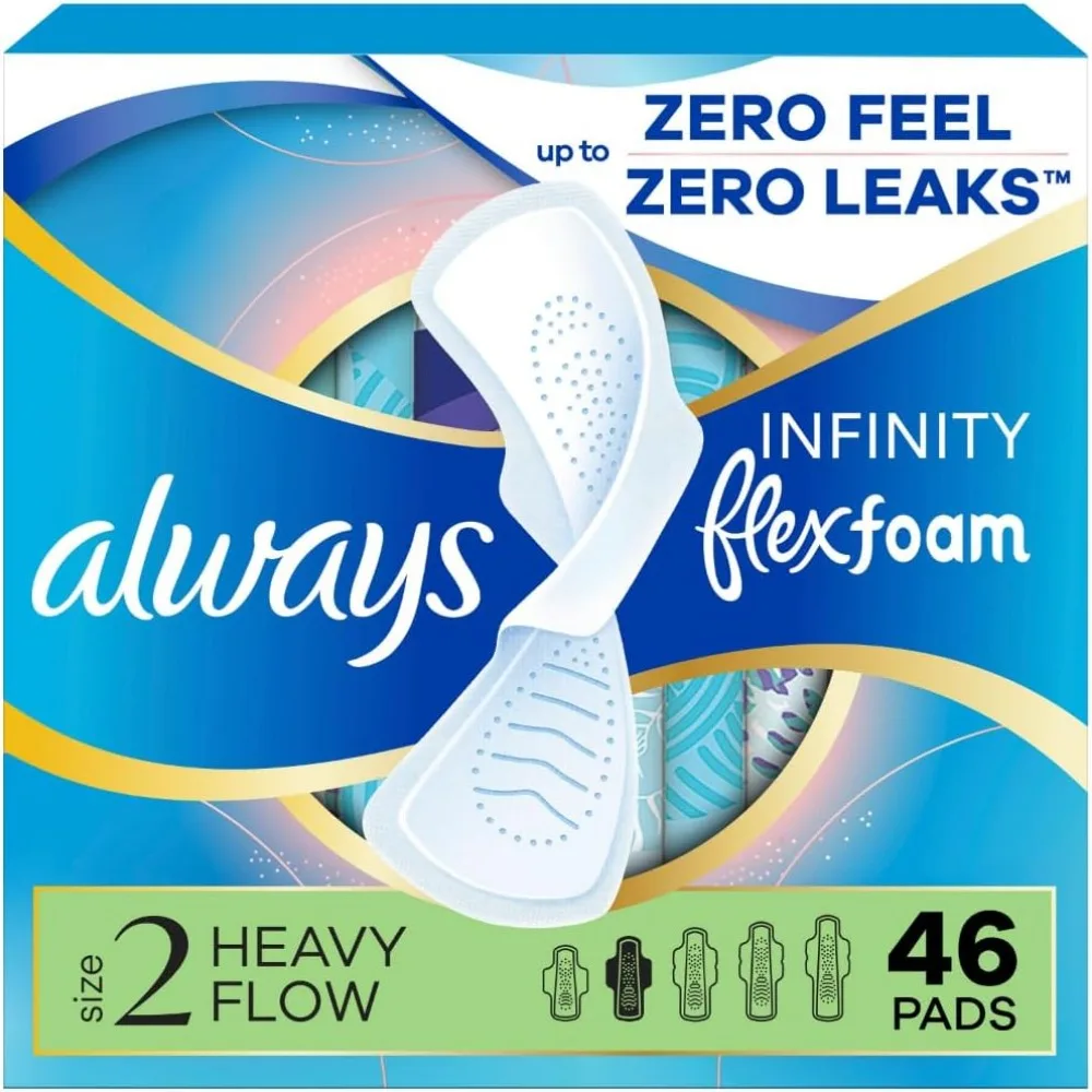 

Ultra Thin Heavy Flow Pads with Wings Size 2 Unscented 46 Count