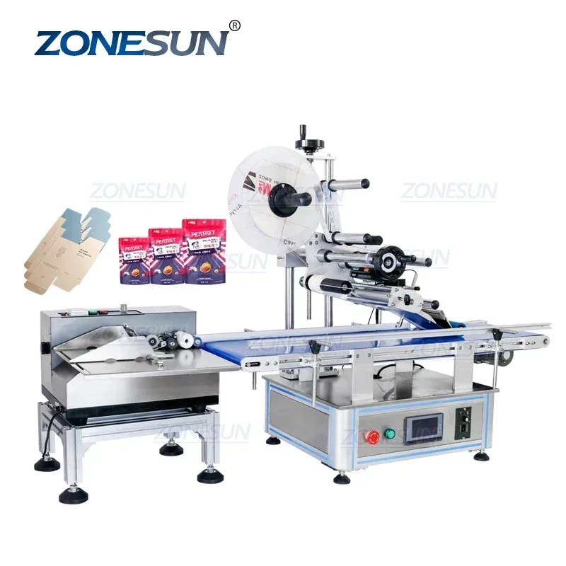 ZO NESUN ZS-TB150PBF Mylar bag labeling machine with pager