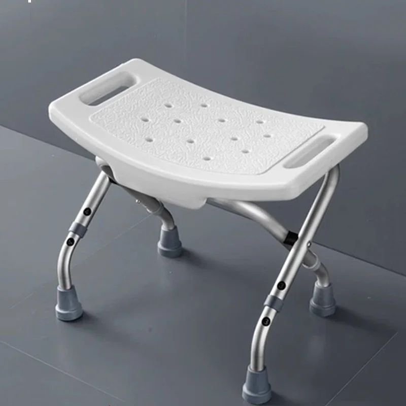 Small Foldable Bathroom Chair Bench Shower Camping Vanity Stool Space Saving Stackable Nordic Bedroom Cabeceros Home Furniture