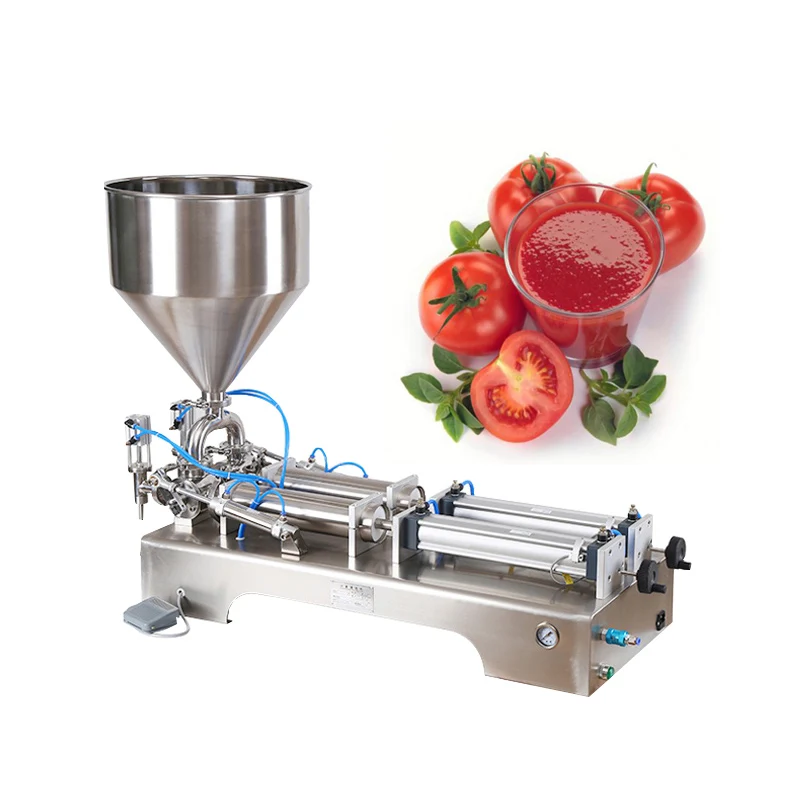 

Commercial Double-Head Liquid Paste Filling Machine Cream Cream Shampoo Stainless Steel Quantitative Filling Machine