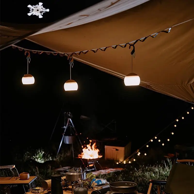 

Mini Retro Camping Light USB Rechargeable LED Hook Night Light Tent Table Lamp Outdoor Emergency