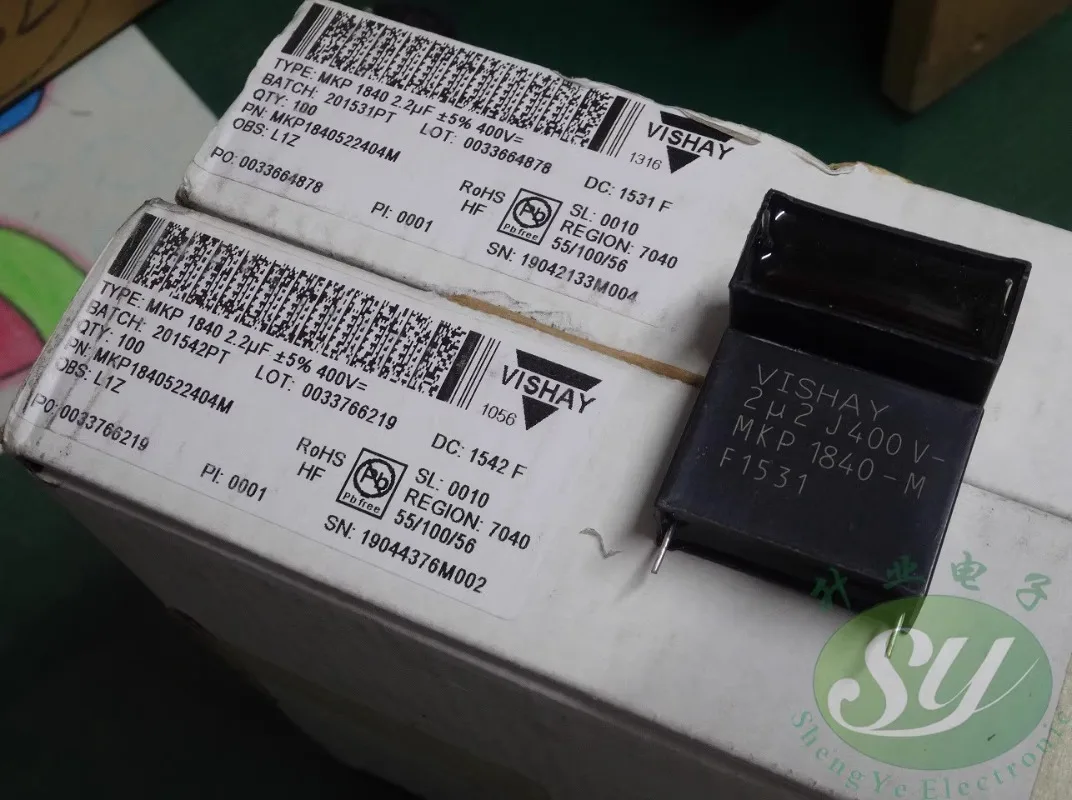 

5PCS MKP1840 2.2uf/400v 2u2 225 New film capacitor 28MM