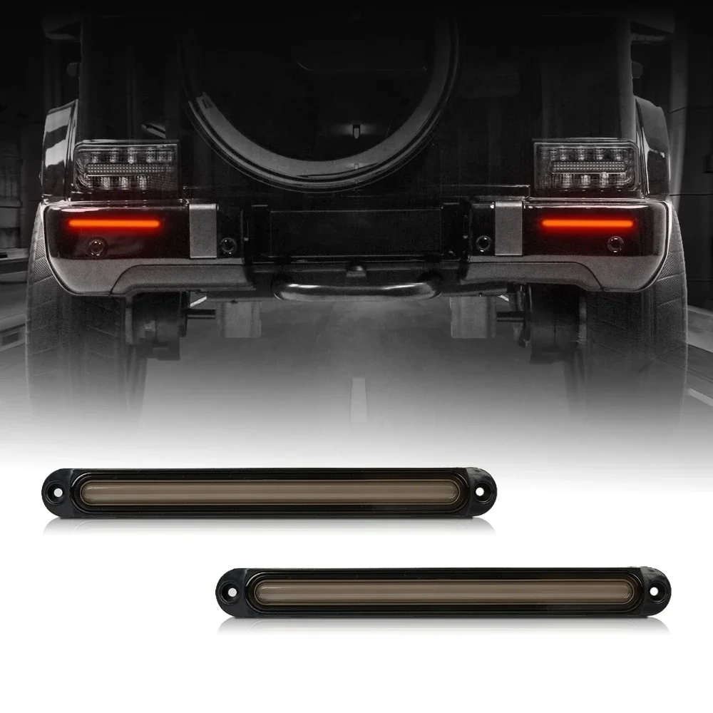 

10 inch LED Tail Stop Brake Light Lamp 10-30V Universal for Truck Trailer RV DRL Amber Red Flashing Flowing Turn Signal