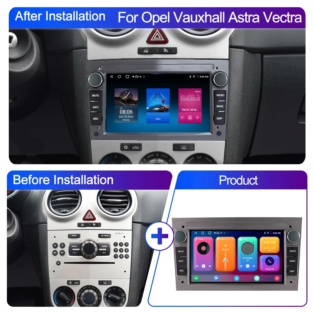 Android For Opel Astra H G J Antara Vectra C Zafira B Vivaro Meriva Vectra Car Multimedia Stereo Auto Video Radio Carplay Screen