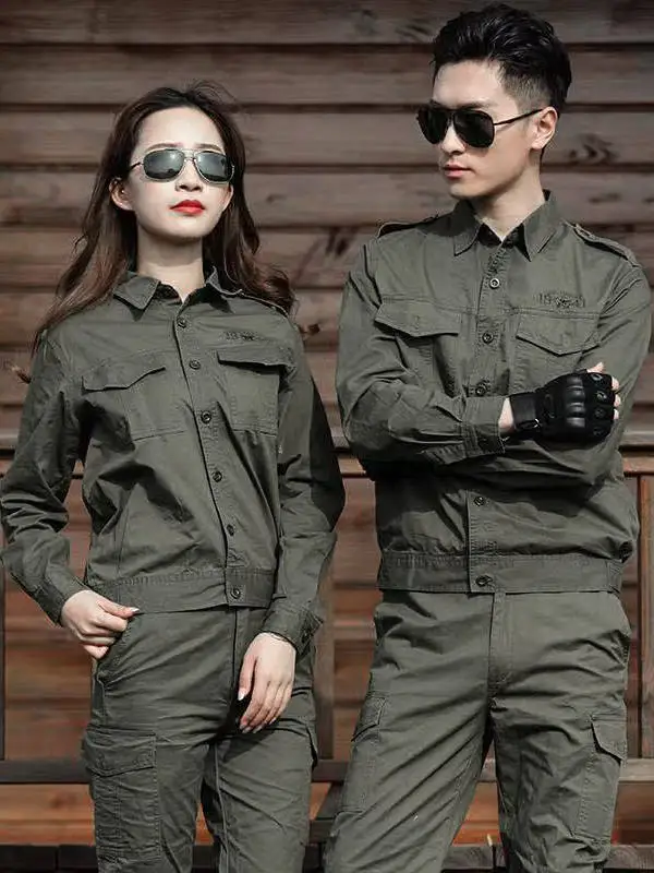 

Ультратонкий летний хлопковый рабочий костюм для мужчин, защитный костюм для сварки с коротким рукавом, устойчивый к истиранию и термостойкий.