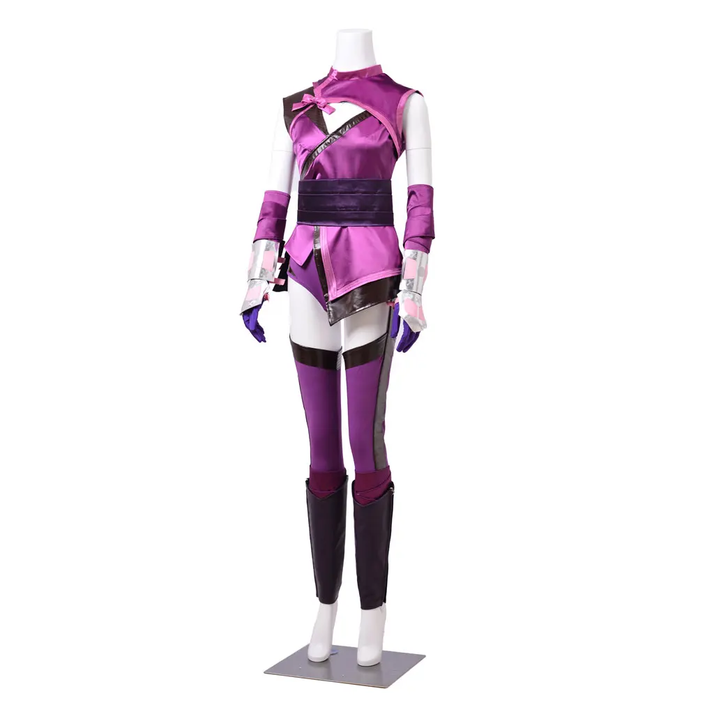Game Mortal Kombat Mileena Cosplay Costume Sexy Women Purple Battle Uniform Suit Halloween Carnival Party MK11 Ninja Outfits