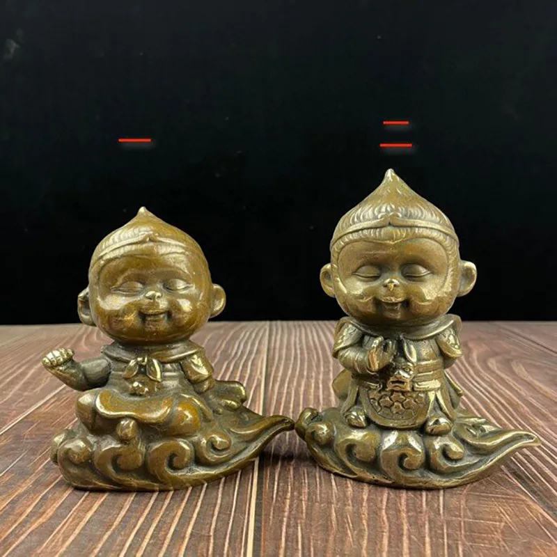 

Изысканное латунное сальтовое облако Король обезьян, орнамент, ремесло, латунь Wukong, украшение для дома, гостиной