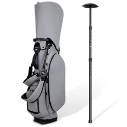 PLAYEAGLE Golf Stand Bag For Men Women Lightweight PU Leather Golf Bag 14 Clubs Bracket Bag With Support Rod