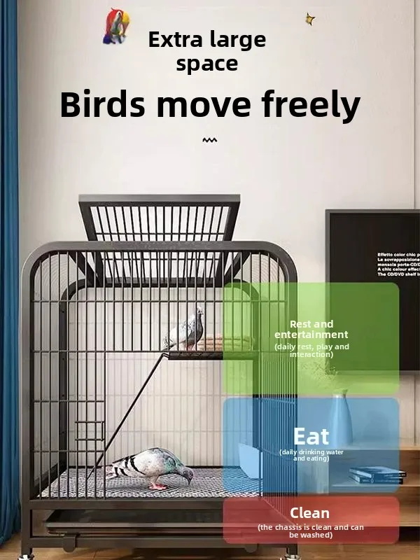 Pigeon Household extra-large breeding special cage Double-layer breeding matching cage New type of pigeon
