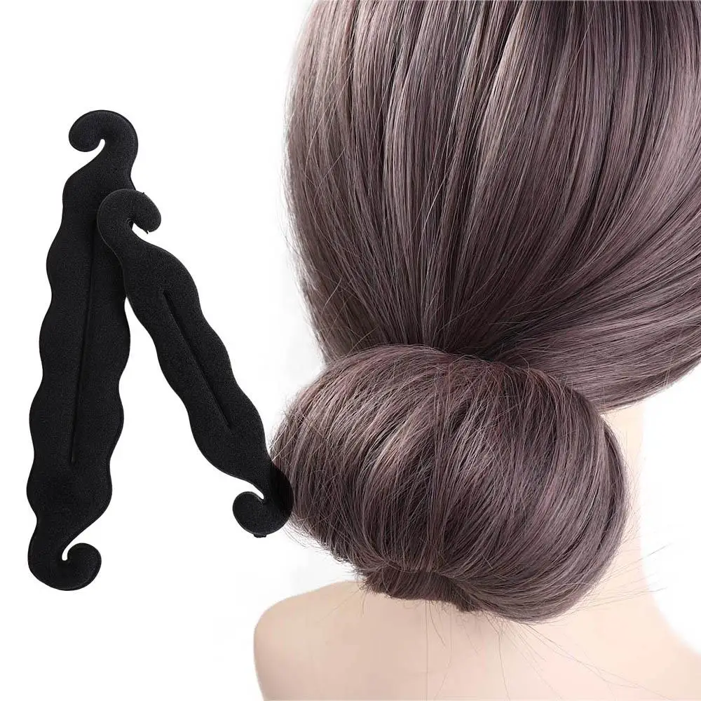 

Hair Disk Donut Hairstyle Twist Maker Foam Sponge Clip Easy Big Ring Hair Bun Maker Fashion Updo Bun Curler Braider Women